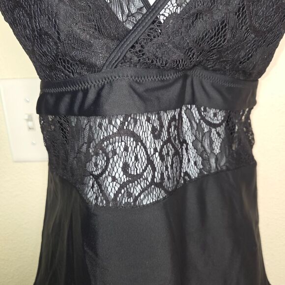 Beachsissi Nwt Black Lace Insert Tankini Bikini Top Size Large - Picture 3 of 6